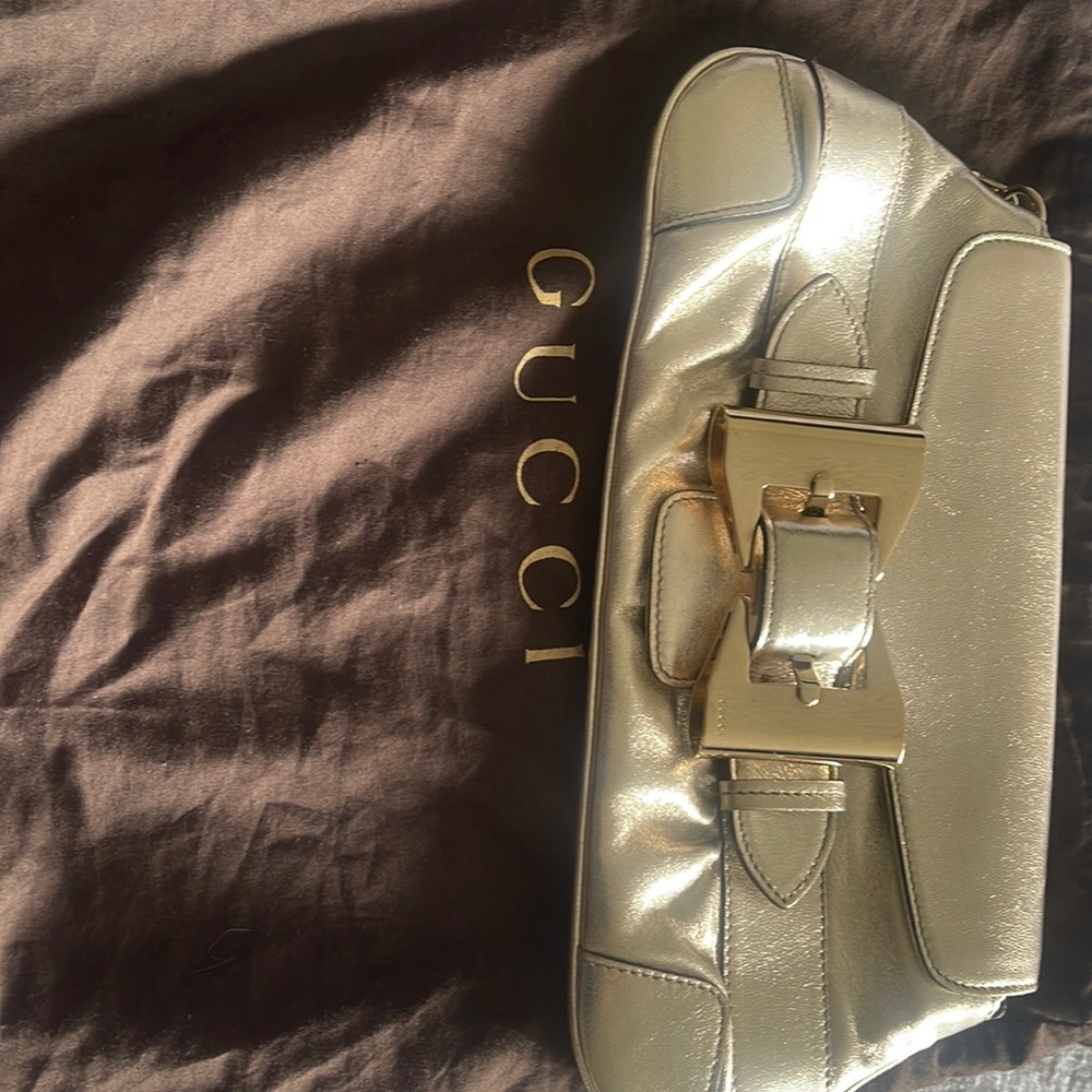 Light gold evening Gucci bag